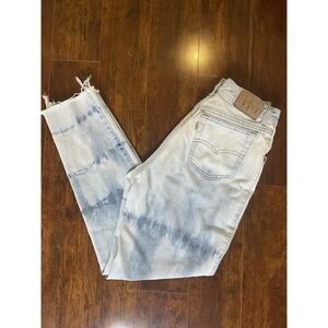 Levis 900 Series Vintage 90s Acid Wash Tie Dye High Rise Tapered Jeans 24.5x27